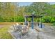 Backyard patio with gazebo and seating area at 185 Old Fort Dr, Ladson, SC 29456