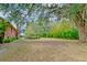 Large backyard with mature trees, providing ample space for outdoor activities at 185 Old Fort Dr, Ladson, SC 29456