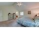 Main bedroom with vaulted ceiling, ensuite bathroom access, and ample closet space at 185 Old Fort Dr, Ladson, SC 29456