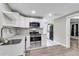 Modern kitchen featuring stainless steel appliances and white shaker cabinets at 1979 Macon Ave, North Charleston, SC 29405