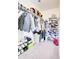 Organized closet with shelving and hanging rods at 2009 Elvington Rd, Johns Island, SC 29455