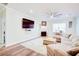 Gathering room with large TV, fireplace and sectional sofa at 2009 Elvington Rd, Johns Island, SC 29455