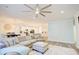 Relaxing living room with sectional sofa and ceiling fan at 2009 Elvington Rd, Johns Island, SC 29455