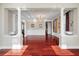 Open dining room with hardwood floors and columns at 224 Berwick Dr, Summerville,  29483