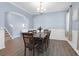 Formal dining room with hardwood floors and chandelier at 225 Sugarberry Ln, Moncks Corner, SC 29461