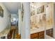 Bathroom with sink and decorative wallpaper at 30 Mariners Cay Dr, Folly Beach, SC 29439