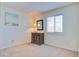 Small bedroom with dresser and window at 30 Mariners Cay Dr, Folly Beach, SC 29439