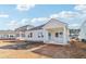 A new single-story house with a back porch under construction at 316 Calm Water Way, Summerville, SC 29486