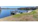 Community dock with seating and a picturesque view at 4415 Lord Proprietors Rd, Hollywood, SC 29449