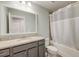 Bathroom with tub, shower, and granite countertop at 4565 Summey St, North Charleston,  29405