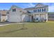 Two-story house with beige siding, white garage door, and manicured lawn at 488 Sanctuary Park Dr, Summerville, SC 29486