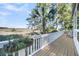 Deck with marsh view and hanging planter at 90 Friendfield Hall, Kiawah Island, SC 29455