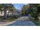 Long driveway with lush landscaping and black fence at 103 Sw Railroad Ave, Saint George,  29477