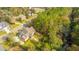 Aerial view of house, yard, and neighborhood; showcasing home's location and surrounding landscape at 1068 Blockade Runner Pkwy, Summerville, SC 29485