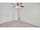 Spacious bedroom with ceiling fan and double door closet at 1106 Mccrea Dr, Moncks Corner, SC 29461