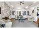 Living room with fireplace and built-in shelving at 1272 Waterfront Dr, Mount Pleasant, SC 29464