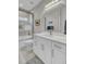 Clean bathroom with white cabinets and a bathtub at 1523 Star Flower Aly, Johns Island, SC 29455