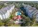 Aerial view of Pelican Pointe Villas and pool area at 1984 Folly Rd # B108, Charleston,  29412