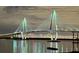Night view of Arthur Ravenel Jr. Bridge at 221 S Plaza Ct # 107, Mount Pleasant, SC 29464