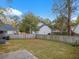 Fenced backyard with grassy area and concrete patio at 302 Salterton St, Summerville,  29485