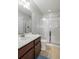 Bathroom with single vanity and a large walk-in shower at 192 Lindera Preserve Blvd, Summerville, SC 29486