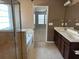 Elegant bathroom with double vanity, garden tub, and separate shower at 192 Lindera Preserve Blvd, Summerville, SC 29486