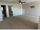 Spacious bonus room with carpet flooring and ceiling fan at 192 Lindera Preserve Blvd, Summerville, SC 29486