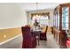 Formal dining room with wooden table, chairs, and hutch at 223 Laurel Crest Way, Summerville, SC 29486