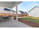 Private backyard with patio and grassy area at 226 Midtown Ave, Summerville, SC 29486