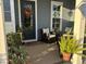 Inviting front porch with seating area and fall decor at 3105 Sturbridge Rd, Mount Pleasant, SC 29466