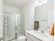 Bathroom with shower, toilet, and vanity with a quartz countertop at 823 Recess Point Dr, Moncks Corner, SC 29461