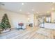 Dining area with a round table, chairs, and a Christmas tree at 823 Recess Point Dr, Moncks Corner, SC 29461
