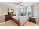 Comfortable bedroom with a post bed and window views at 109 Beacon Ave, Moncks Corner, SC 29461