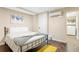 Basement bedroom with a double bed and adjacent laundry at 109 Beacon Ave, Moncks Corner, SC 29461