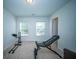 Home gym with weight bench and other exercise equipment at 117 Guinness Ln, Moncks Corner, SC 29461