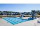 Community lap pool and leisure pool with water slide at 314 Black Birch Dr, Summerville, SC 29486