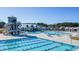 Community pool with lap lanes, water features, and lounging areas at 314 Black Birch Dr, Summerville, SC 29486