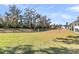 Large backyard with grassy area and pond view at 7833 Montview Rd, North Charleston, SC 29418