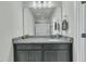 Modern bathroom with granite countertop, vanity sink, and a walk-in shower at 7833 Montview Rd, North Charleston, SC 29418