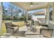 Covered patio with wicker furniture and a view of the backyard at 7833 Montview Rd, North Charleston, SC 29418