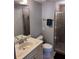 Clean bathroom with a shower, toilet, and vanity at 9002 Palmetto (1/13 Share) Dr # 517, Isle of Palms, SC 29451