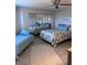 Relaxing bedroom with mirrored closet and twin bed at 9002 Palmetto (1/13 Share) Dr # 517, Isle of Palms, SC 29451