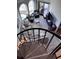 Unique spiral staircase leading to upper living area at 9002 Palmetto (1/13 Share) Dr # 517, Isle of Palms, SC 29451