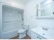 Clean bathroom with a shower/tub combo, toilet and vanity at 110 Edgebrook Dr # 28, Summerville, SC 29486