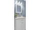 Modern bathroom with white vanity and marble countertop at 118 Carter, Walterboro, SC 29488
