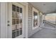 Exterior view of balcony with grey siding and white trim at 1565 Ashley Garden Blvd, Charleston, SC 29414