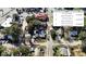 Aerial view showing property location and neighborhood context at 207 Scott St, Mount Pleasant, SC 29464
