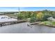 Private river access with a dock and picnic tables at 2347 Tall Sail Dr # J, Charleston, SC 29414