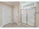 Bathroom with shower and tiled floors at 311 Calm Water Way, Summerville, SC 29486