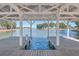 View from under the dock gazebo over the lake at 311 Calm Water Way, Summerville, SC 29486